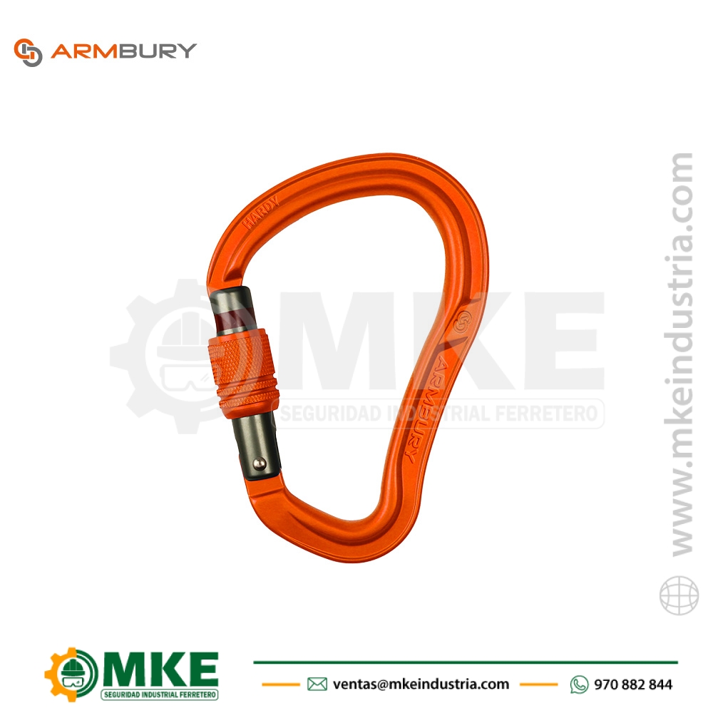 Mosquetón Ergonómico HMS Aluminio HARDY SG – 4131214 ARMBURY
