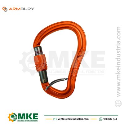 Mosquetón Ergonómico HMS Aluminio HARDY SGW – 4131213 ARMBURY
