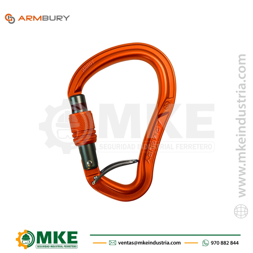 Mosquetón Ergonómico HMS Aluminio HARDY SGW – 4131213 ARMBURY
