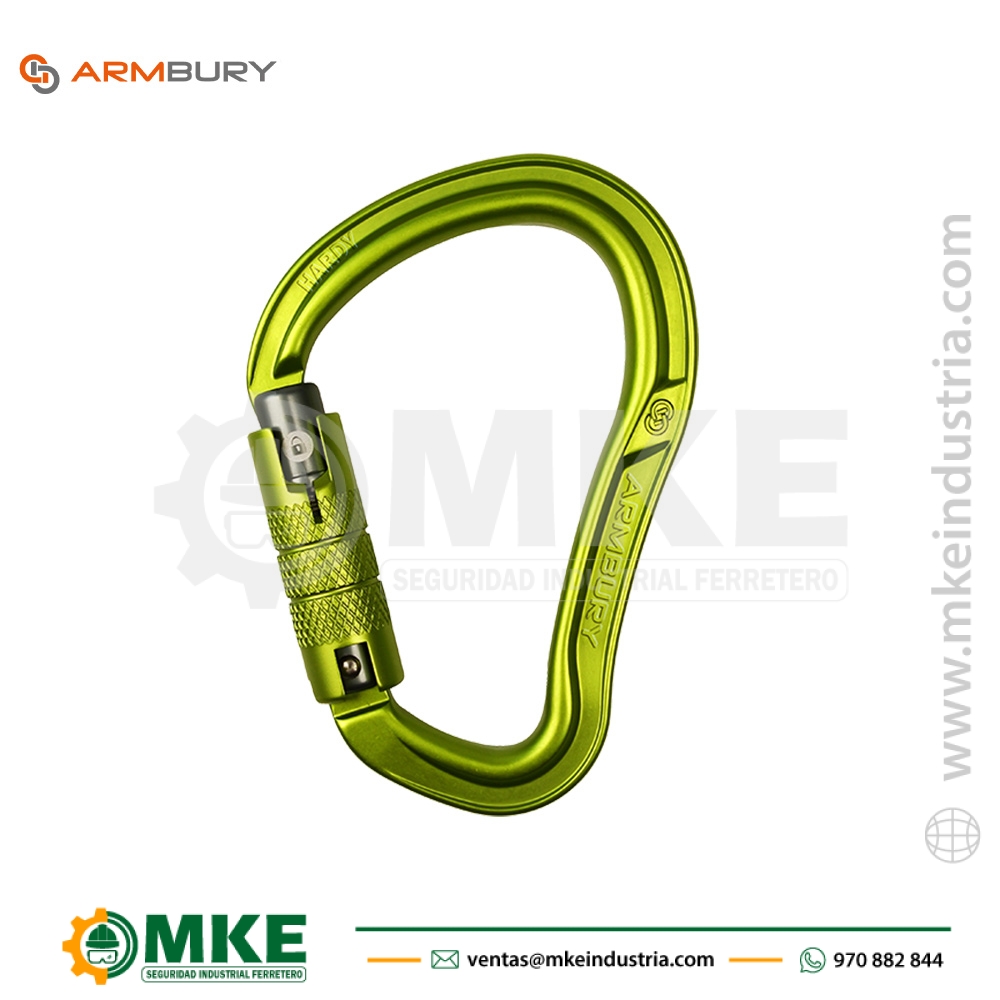 Mosquetón Ergonómico HMS Aluminio HARDY TG – 4131224 ARMBURY