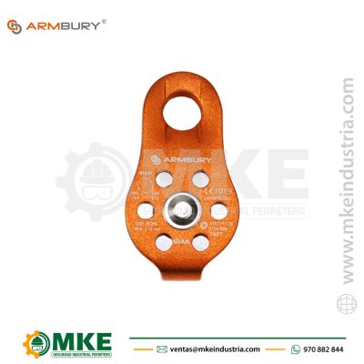 Polea Simple Fija de Aluminio TAST ORANGE/BLACK ARMBURY