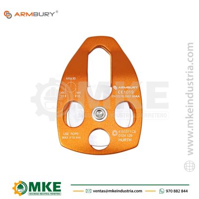 Polea Simple Móvil Reforzada de Aluminio HURTH MOBILE ORANGE/BLACK – ARMBURY