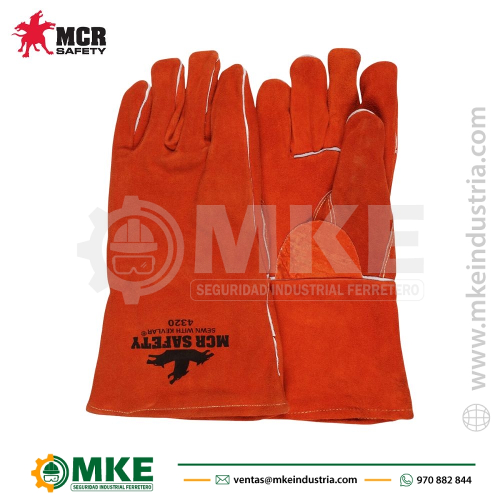 Guantes Para Soldador Reforzados 13″ Mcr Safety 4320