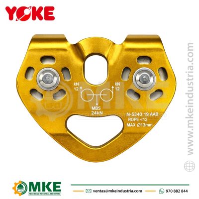 Polea para Tiroleza con Rodaje-Ruedas de Acero N-5340B Yoke