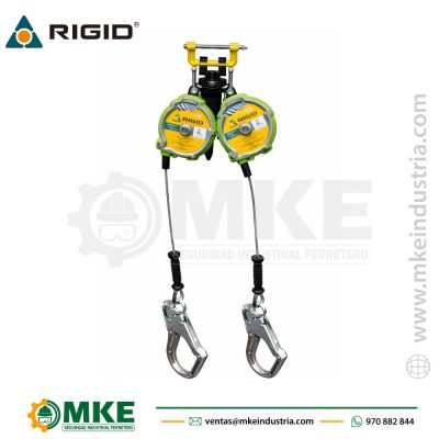 Linea Retractil Doble Cable de Acero N-9457LE-08 Rigid