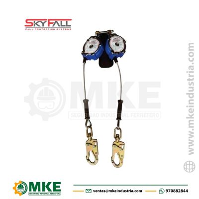 Bloque Retráctil Doble Cable De Acero 8 Pies, Tipo 2 Skyfall -0852-2