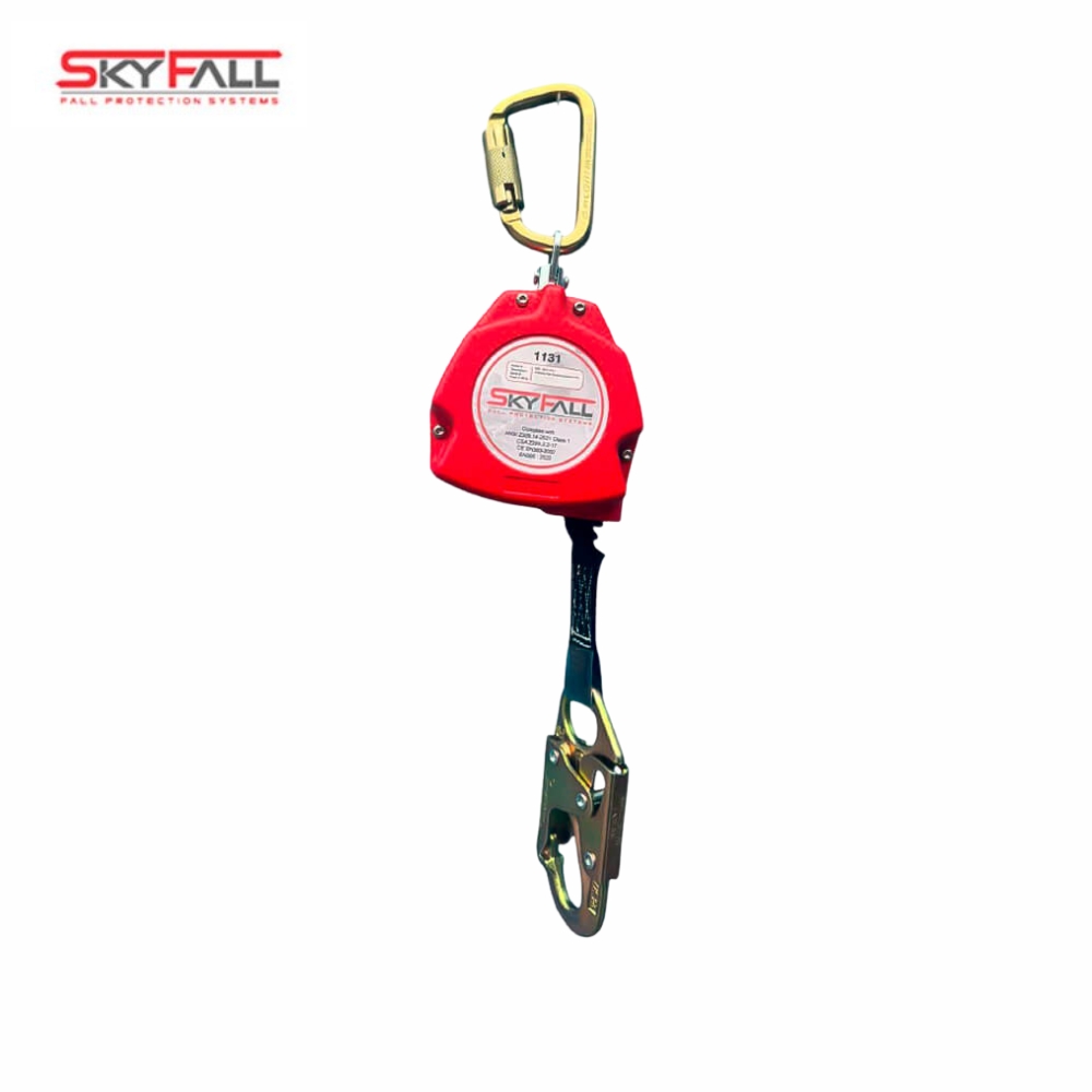 Línea de Vida Retráctil 11 ft Skyfall 1131 con Cinta de Nylon