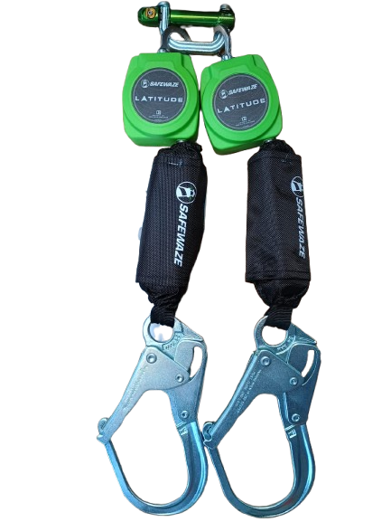 Block Retractil Latitude 019-5054 Doble Cinta Nylon 6' (1.80 Metros) Safewaze