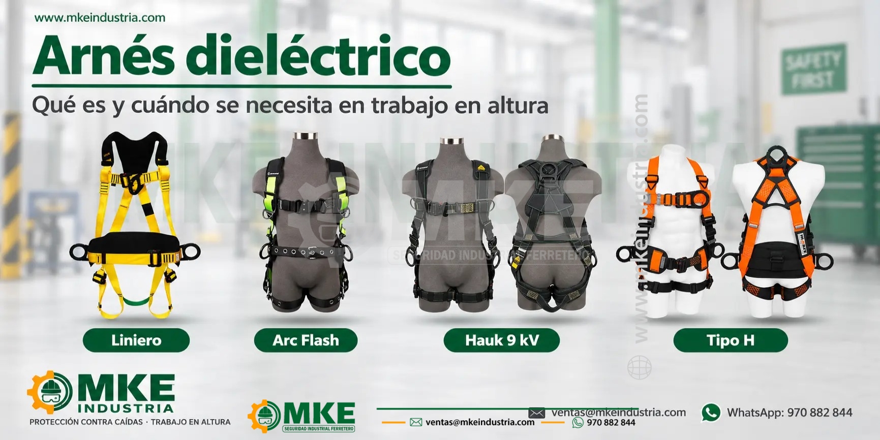 ¿Qué es un arnés dieléctrico y cuándo se necesita?