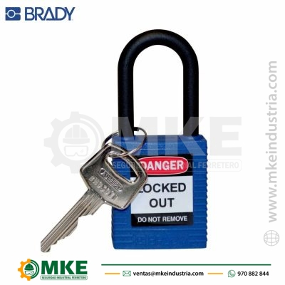 Candado De Bloqueo Dieléctrico 1.5″ Azul Brady-123325