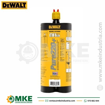 Anclaje Adhesivo  Pure220+ de 20.5oz (610ml)EPOXI-DEWALT